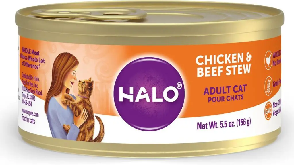  Halo cat food review- Grain-free chicken & beef stew